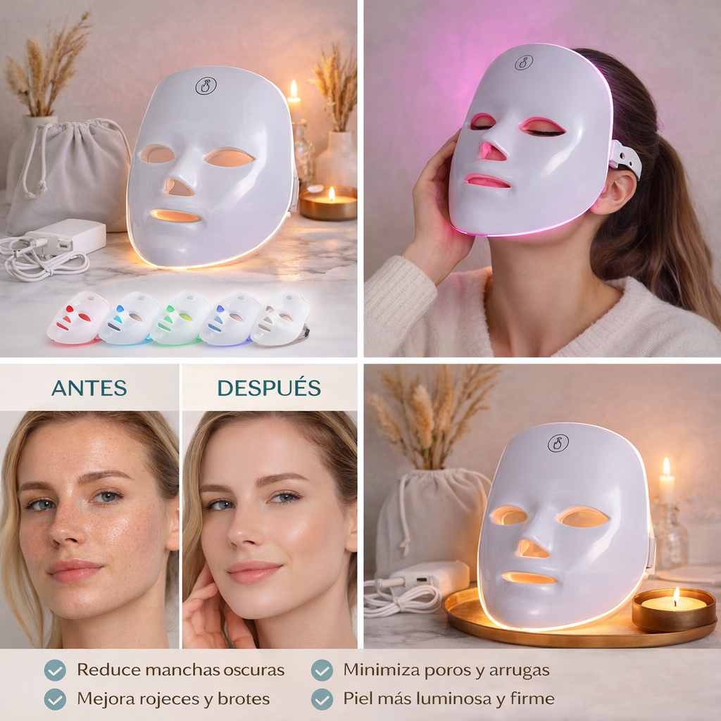 MÁSCARA FACIAL LED